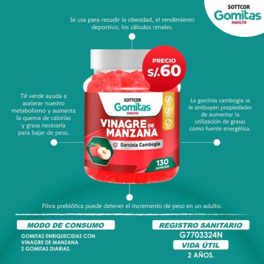 GOMITA DE VINAGRE DE MANZANA - Imagen 2